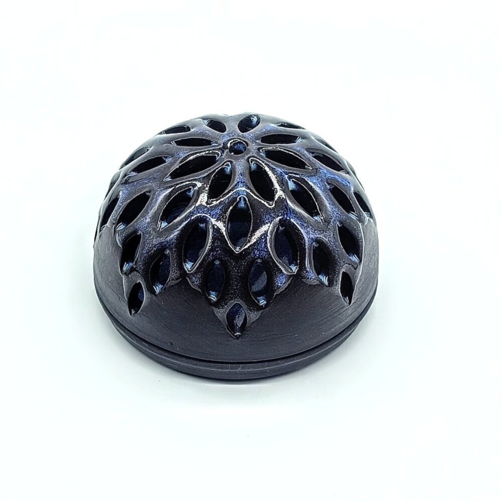 ESP Pottery Glazed Clay Candle Holder - Grey